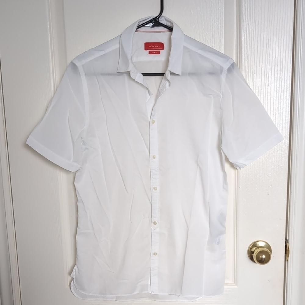 Calvin Klein Men's Crisp White Button-Down Shirt - Picture 1 of 10
